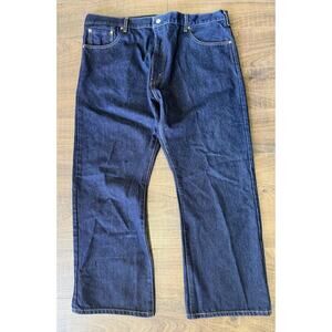 Levi's 517 Jeans Mens Size 44x30 Dark Blue Wash Denim Bootcut Western Cowboy